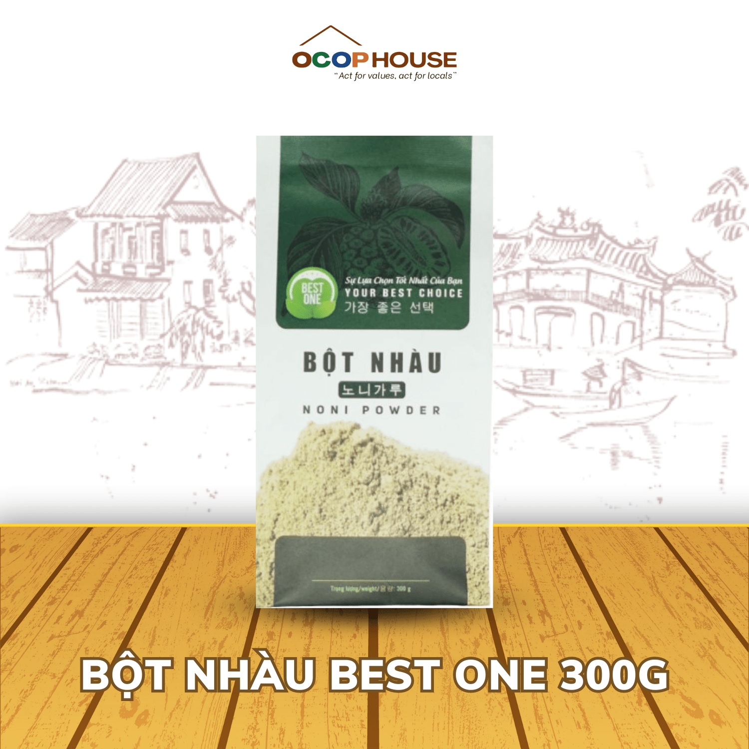 Bột Nhàu Thiên Nhiên Best One Túi 300g