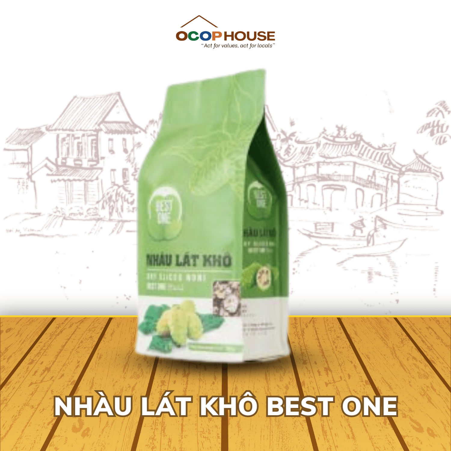 Nhàu Lát Khô Best One Túi 250g/500g