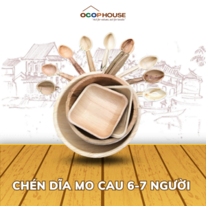 Bộ Chén Dĩa Mo Cau 6-7 Người Dùng