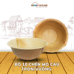 Bộ 10 Chén Tròn Chất Liệu Mo Cau Nhiều Kiểu Dáng