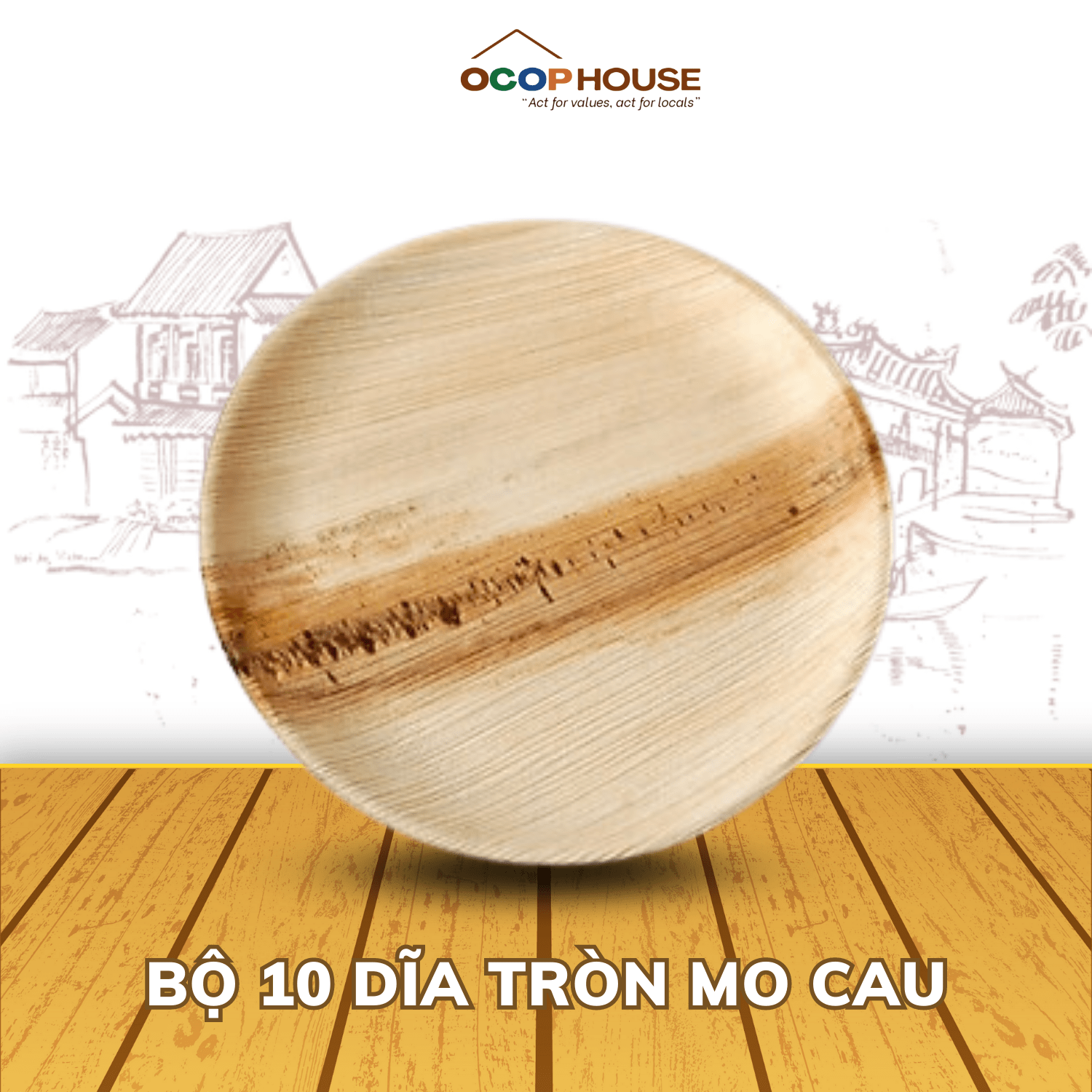 Dĩa Mo Cau Tròn